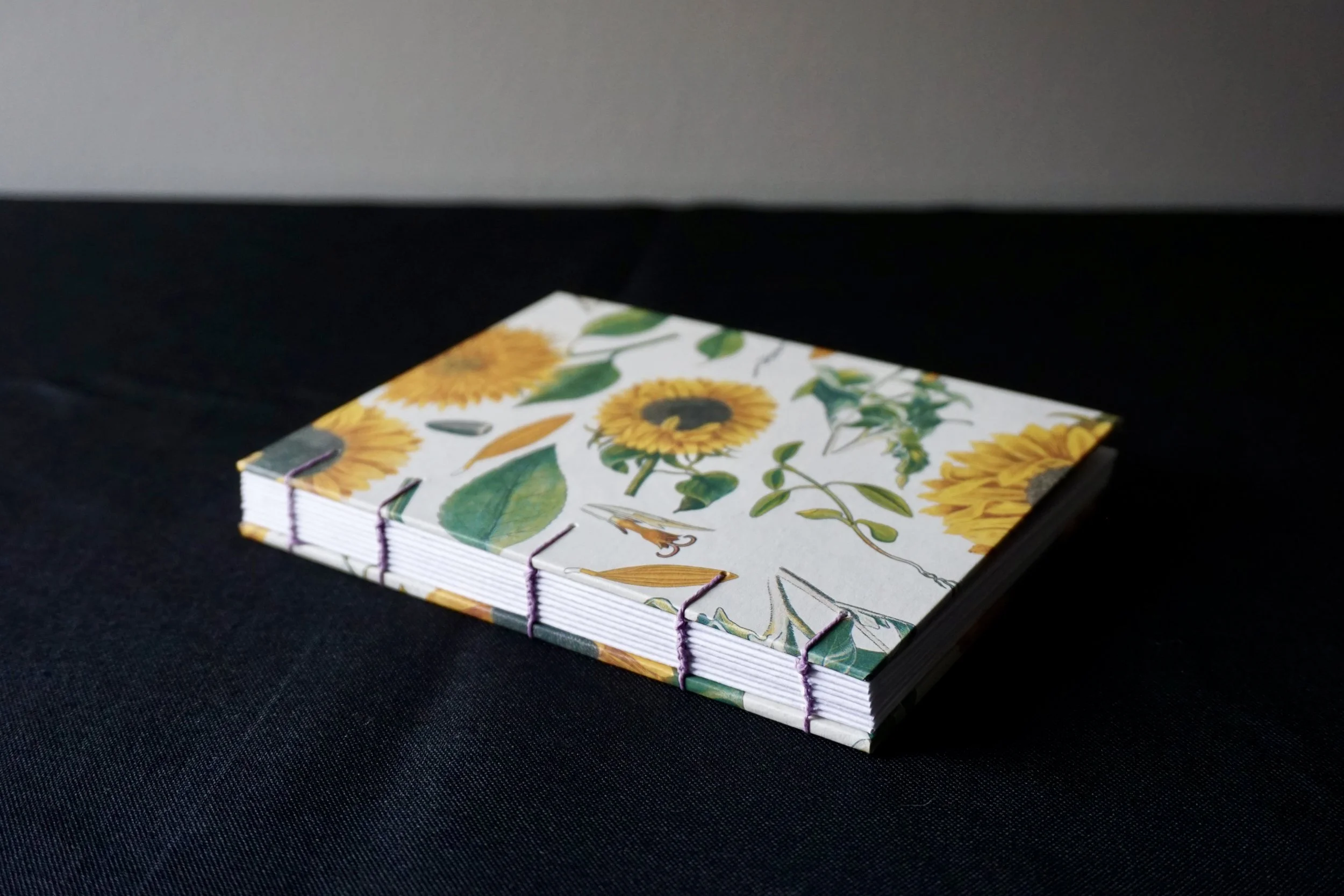 Medium Blank Book with Sunflower Covers