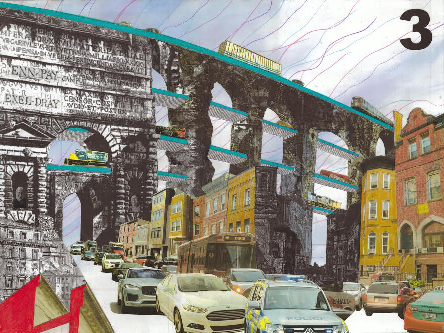 Piranesi #3: Ancient aqueduct into modern viaduct
