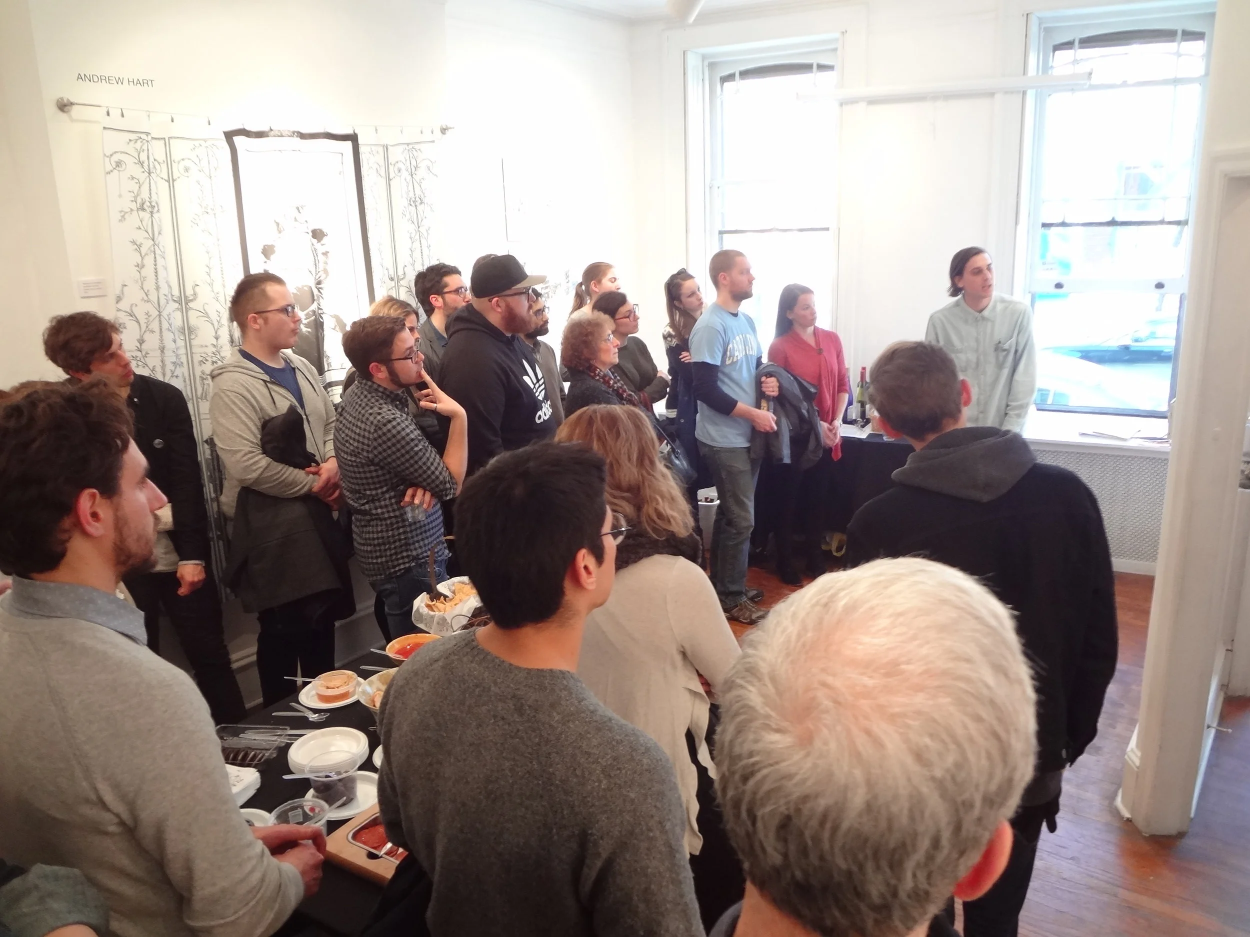 Presentations by the 8 participating artists