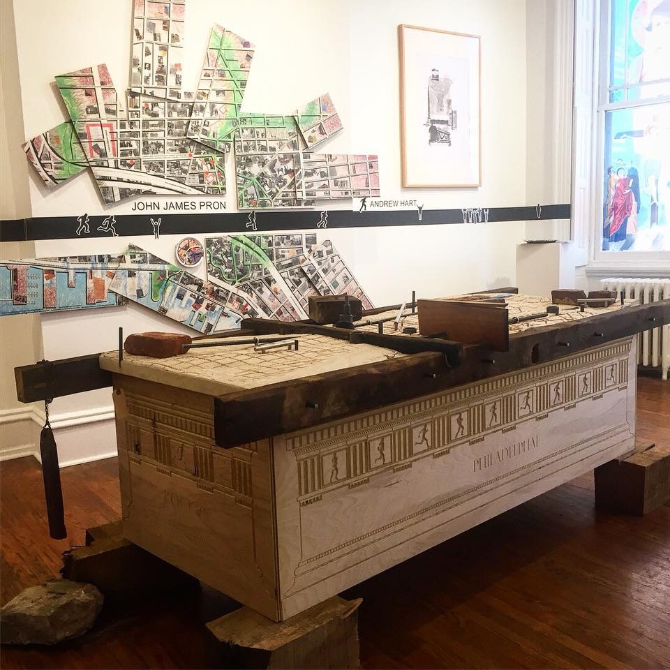  MY OWN COLLAGE/MOSAIC MAP OF THE NORTHERN LIBERTIES NEIGHBORHOOD  Rocky Balboa ran along the Frankford Elevated right-of-way above Front Street in Northern Liberties forty years ago.  A desolate area, decrepit along the river and crowded with aging,