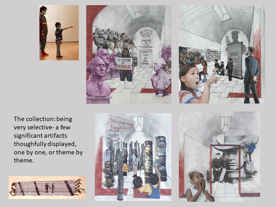 Newer history museum theories focus on becoming more equitable, relevant and impactful. How to connect users on a deep emotional level, “so its about me, my experience, my interest”. These museums are not necessarily sequential, and do not demand