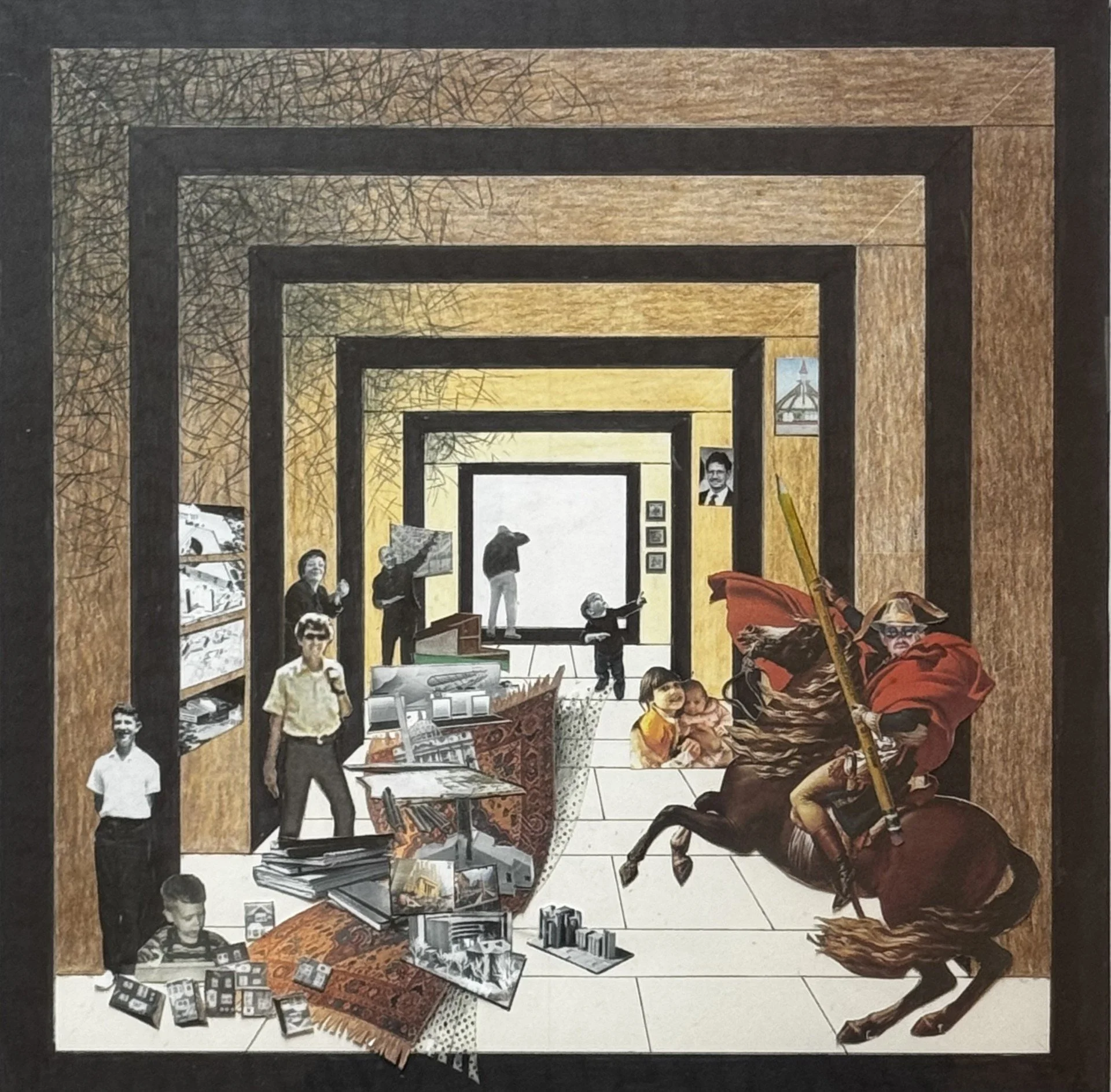 FLOATING ON A MAGIC CARPET....PENCIL NEVER NOT SHARP