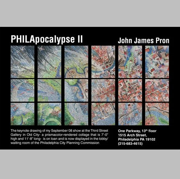  “PHIL-APOCALYPSE” mural installation.  Philadelphia City Planning Commission lobby.  2008-2015 