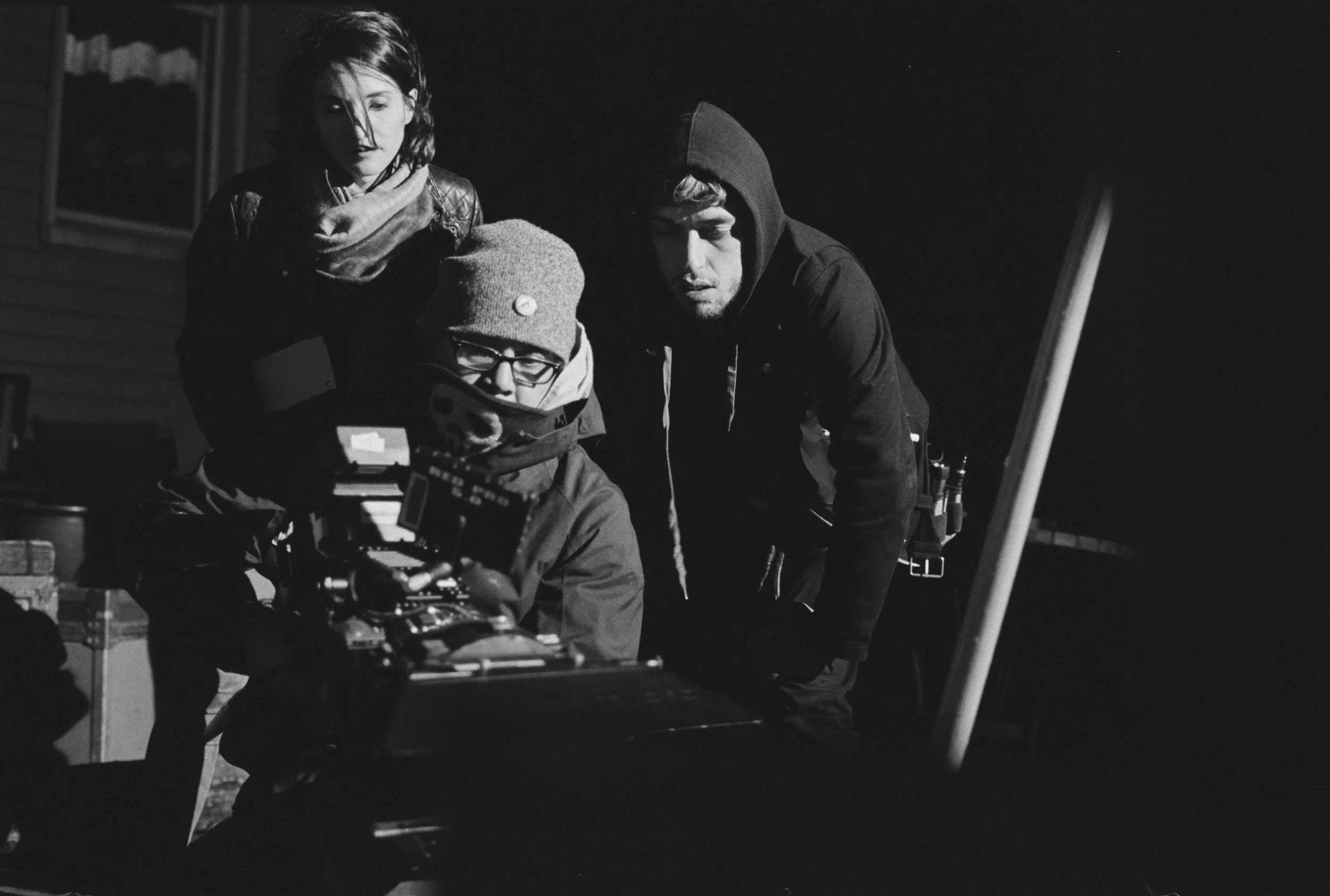 Writer/Director Rebekah Fieschi, Director of Photography Arsenio Assin and Camera Assistant David Faynberg
