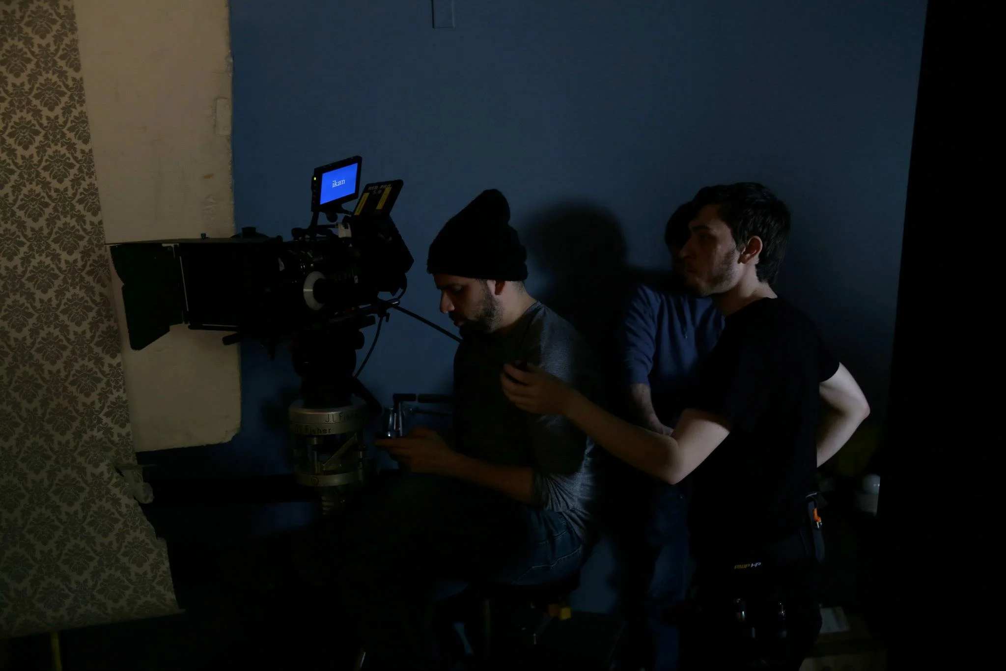 Director of Photography Dominick Sivilli and Camera Assistant David Faynberg