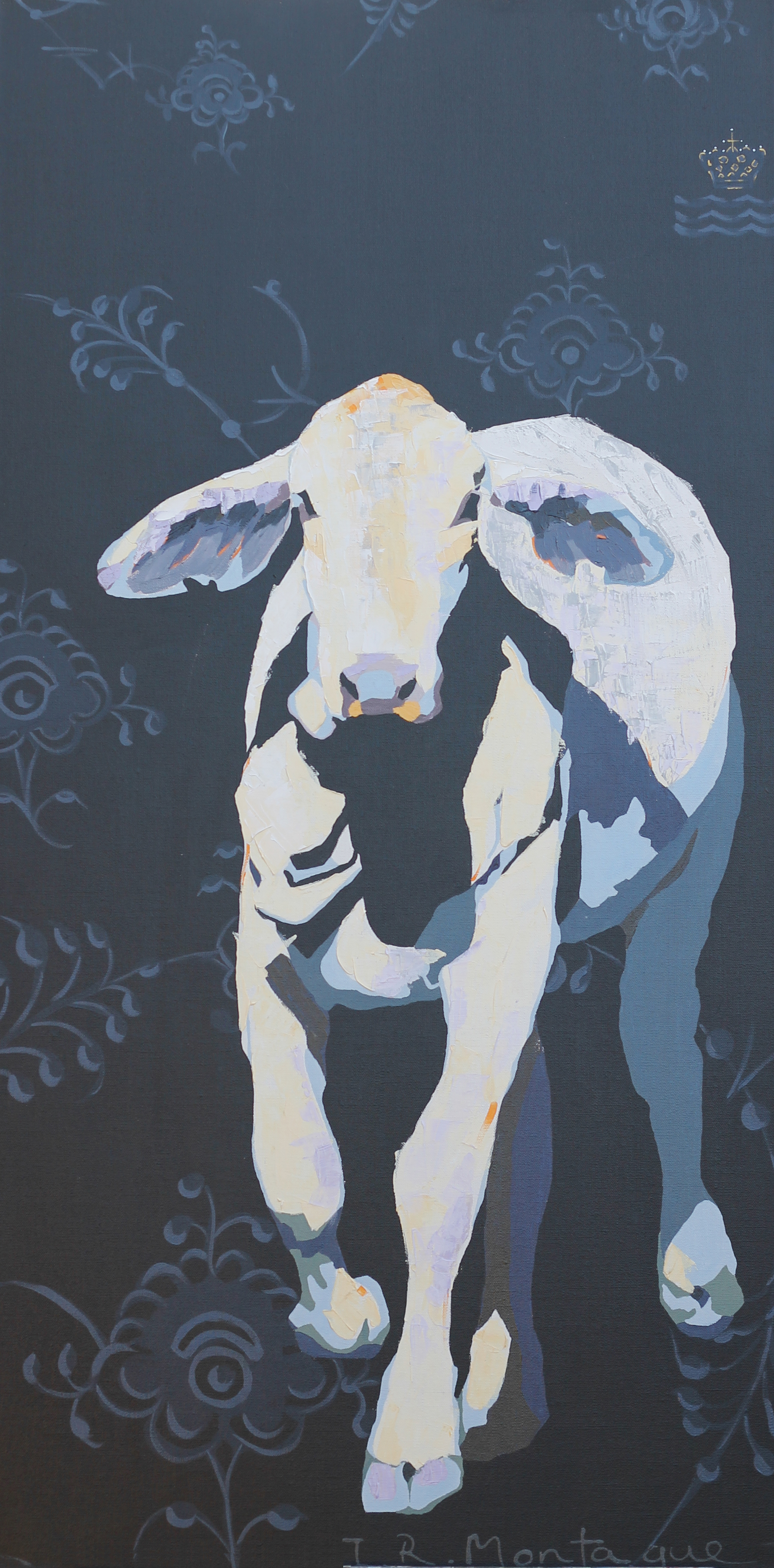 Julia . Acrylic polymer on canvas. 142 x 61cm. © 2010 Ida Montague. Private Collection: Sunshine Coast.