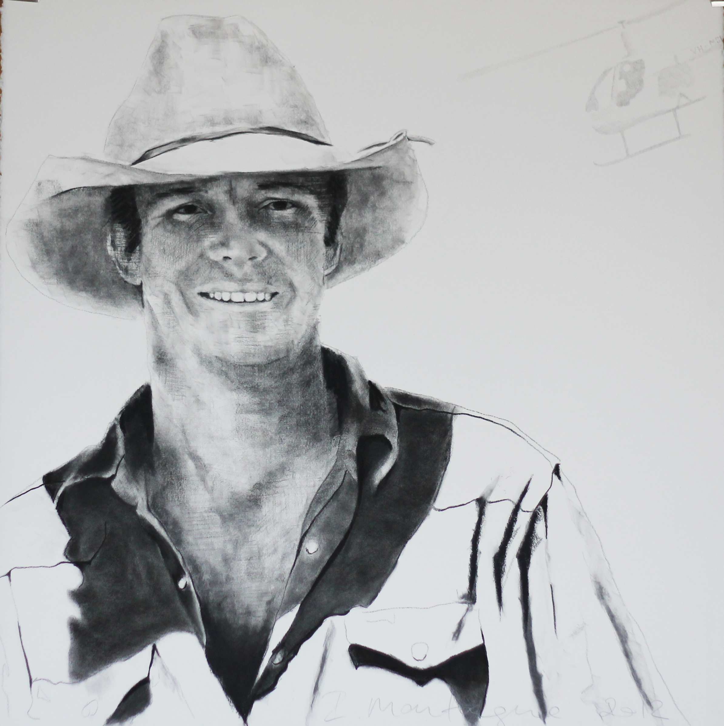    Morgan  . Charcoal on rag paper. 54 x 54cm&nbsp; ©&nbsp; 2012 Ida Montague. Private Collection: Northern Territory  Commissioned Portrait 