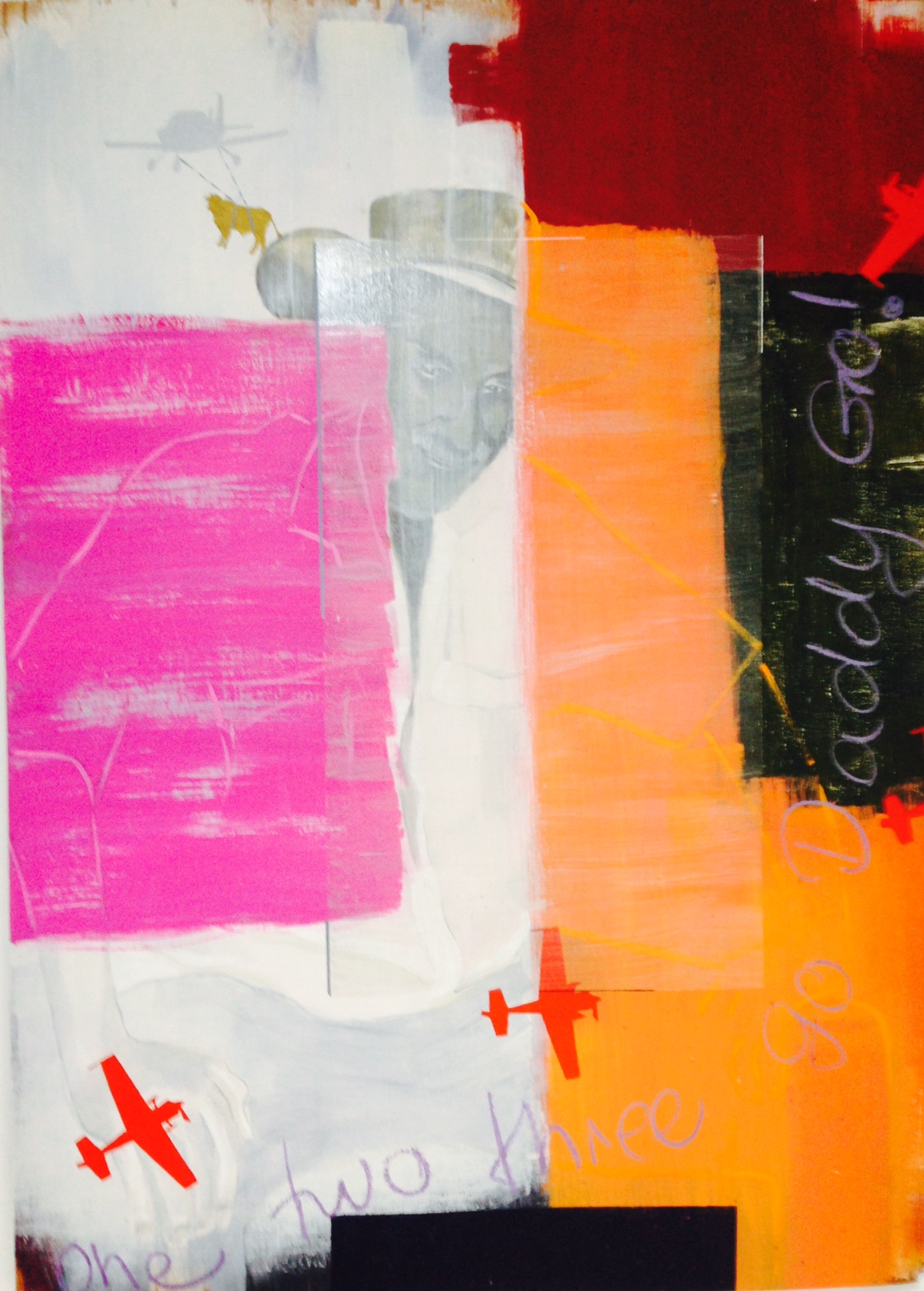 Go Daddy Go . Acrylic polymer on plywood. 165 x 120cm. © 2009 Ida Montague. Private Collection: Artist