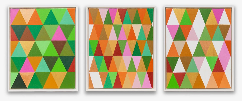 Battling the Greens I, II, III, Acrylic medium, 50 x 40 cm each panel. Framed ENQUIRE