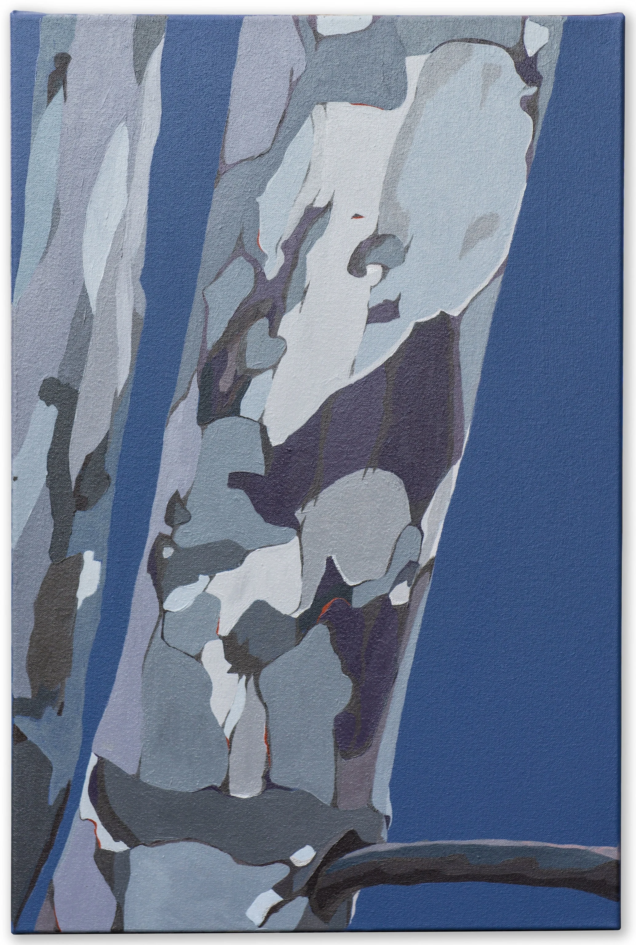 Alpine Blues I , Acrylic medium on stretched canvas, 60x40 cm © Ida Montague ENQUIRE