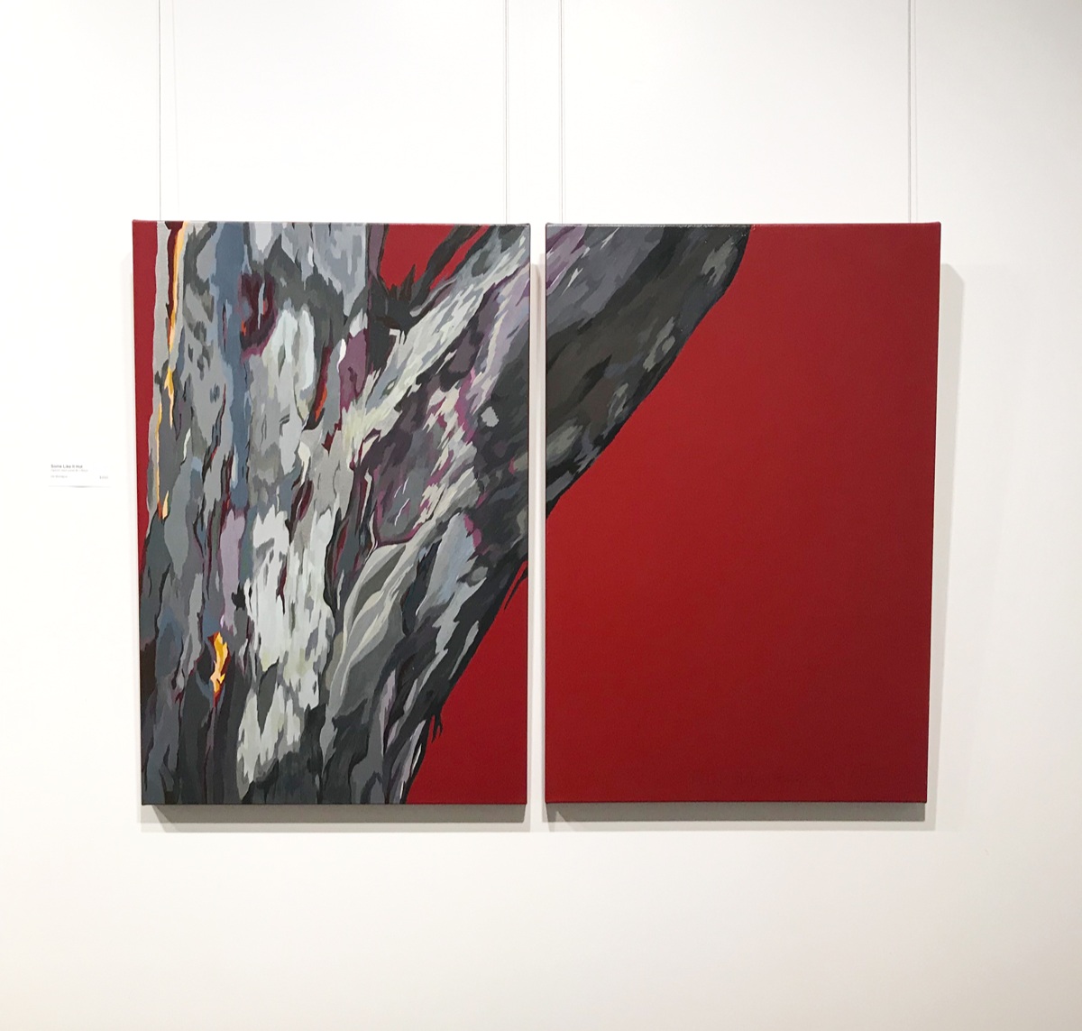 Some Like It Hot. Acrylic polymer on stretched canvas, Diptych -each panel 90x60cm © Ida Montague ENQUIRE