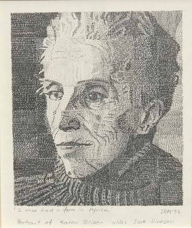 &lsquo;Karen Blixen&rsquo; I am happy to sell this fine mounted portrait of the Danish author as part of the #artistsupportpledge - 19x16cm, graphite on cotton rag paper, A$200 (plus shipping).
.
With the Covid-19 virus, many artists will struggle to
