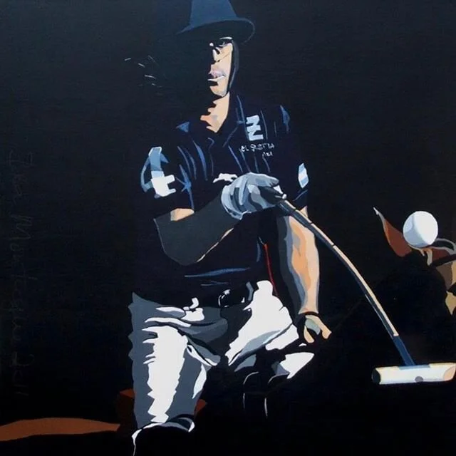 Things that I do: Commissions, this polo image has long gone to its permanent home - it was part of an equine series!! Polo being a super fast sport, captivating to watch and exhilarating to take part in - not that I did!!!! #idamontague #polo #polos