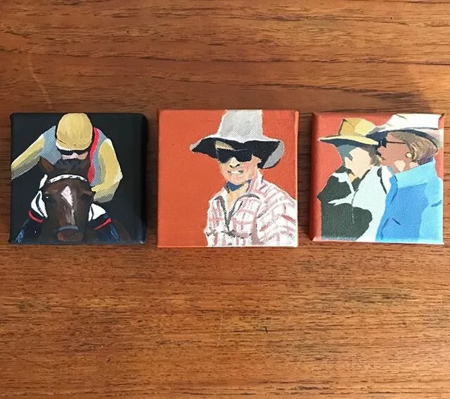 Updated: 2nd set from my series &lsquo;On the Road&rsquo; A$200 for @artistsupportpledge - 3 x Mini canvas paintings 10x10cm pictured + P&amp;P 🎨 .
With the Covid-19 virus, many artists will struggle to support themselves and their practices. Matthe