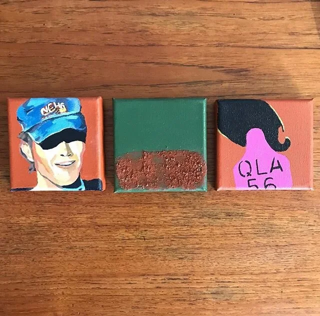 Updated: 1st set from my series &lsquo;On the Road&rsquo;: 3 x Mini canvas paintings pictured 10x10cm A$200 + P&amp;P for @artistsupportpledge .
With the Covid-19 virus, many artists will struggle to support themselves and their practices. Matthew Bu