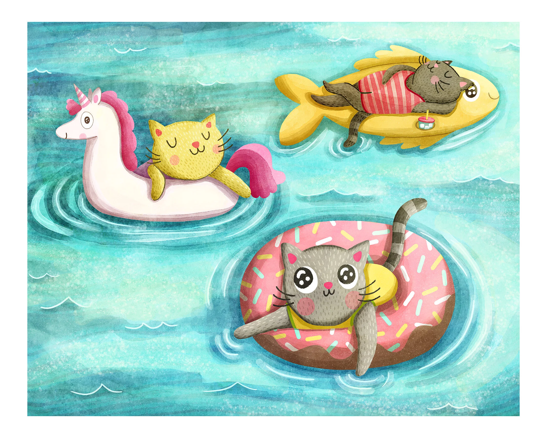 Cat Pool Floats