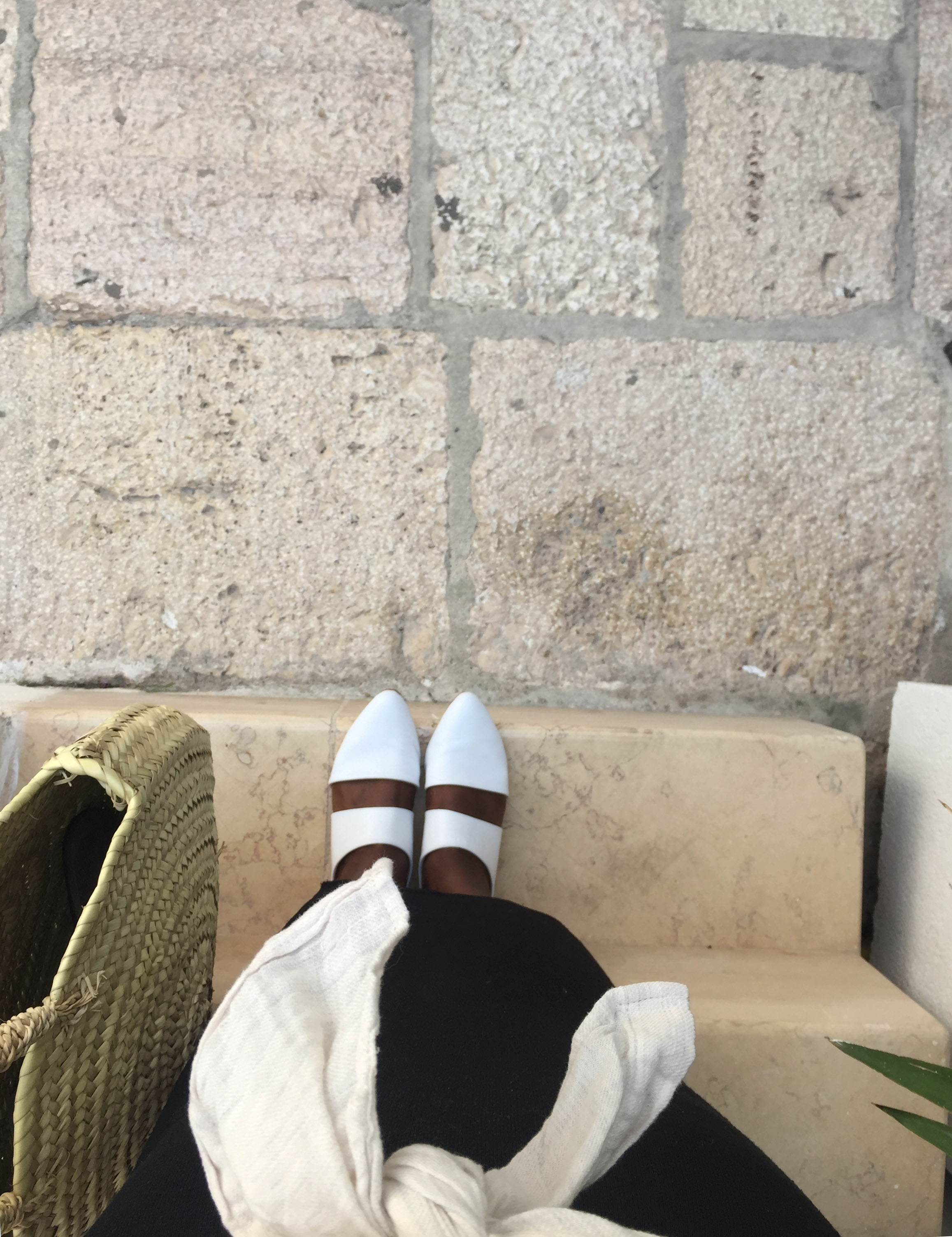 katherine of zou xou wearing the mule in white