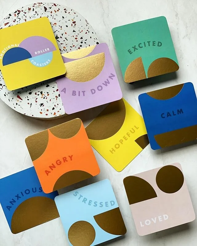 How are you feeling today? This week? This month? Life &mdash; especially right now &mdash;&nbsp;can feel like a complete roller coaster of emotions. 🎢 So, we created these coasters to help you embrace all those feels. 🟡✨ Now available in our shop 