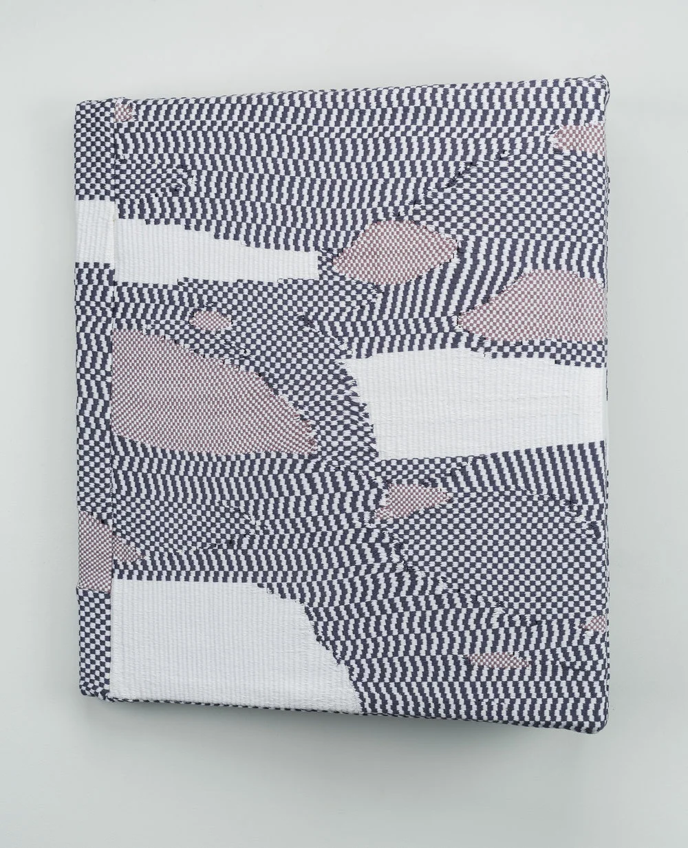   edit>transform>skew , handwoven cotton and bamboo, pine, 27 x 23.5 x 7.5 in, 2016 