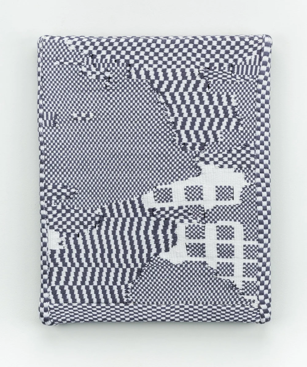   lasso>drag>select>copy>paste,  handwoven cotton and bamboo, 15 x 12 x 1 in, 2016 