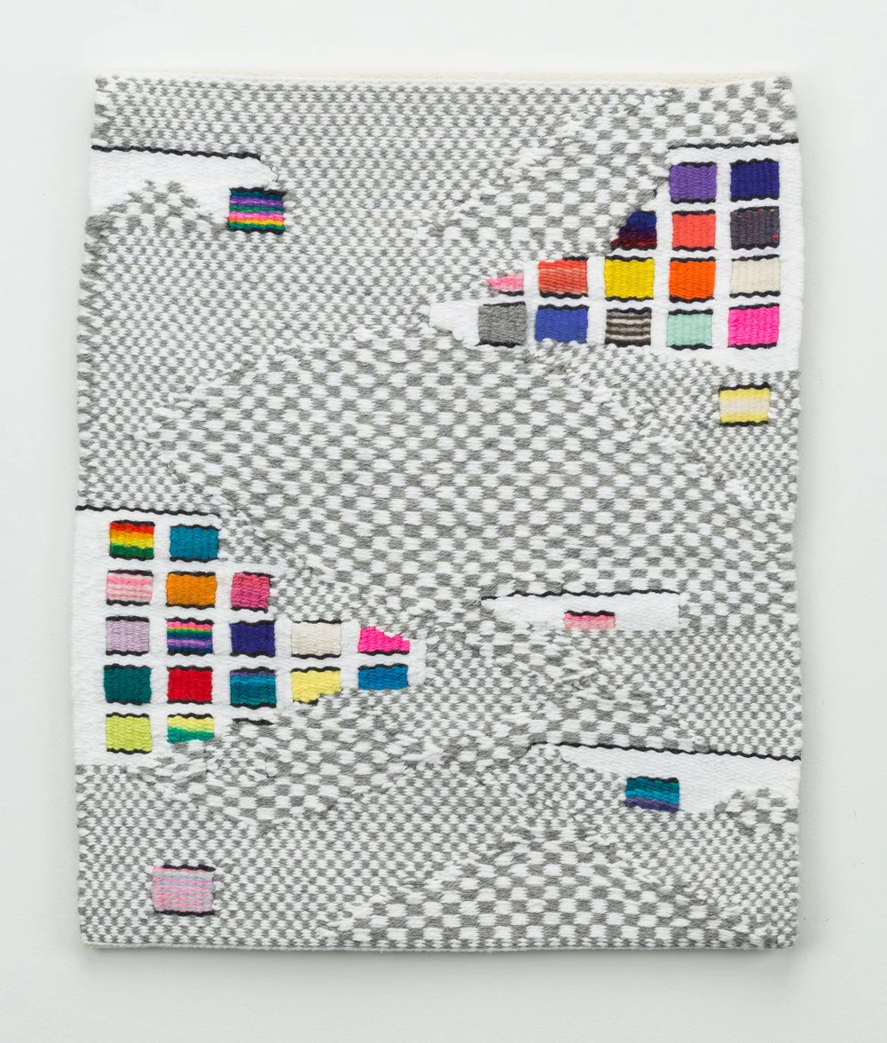   blender,  2015 handwoven wool and cotton 18 x 15 in 