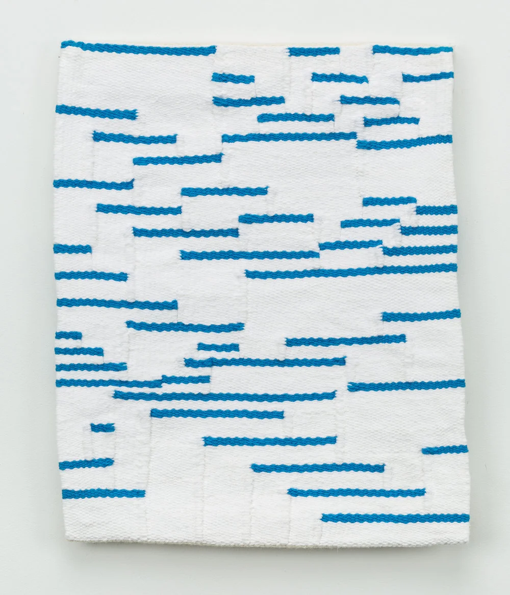   browser field , handwoven cotton, 18 x 15 in, 2015 