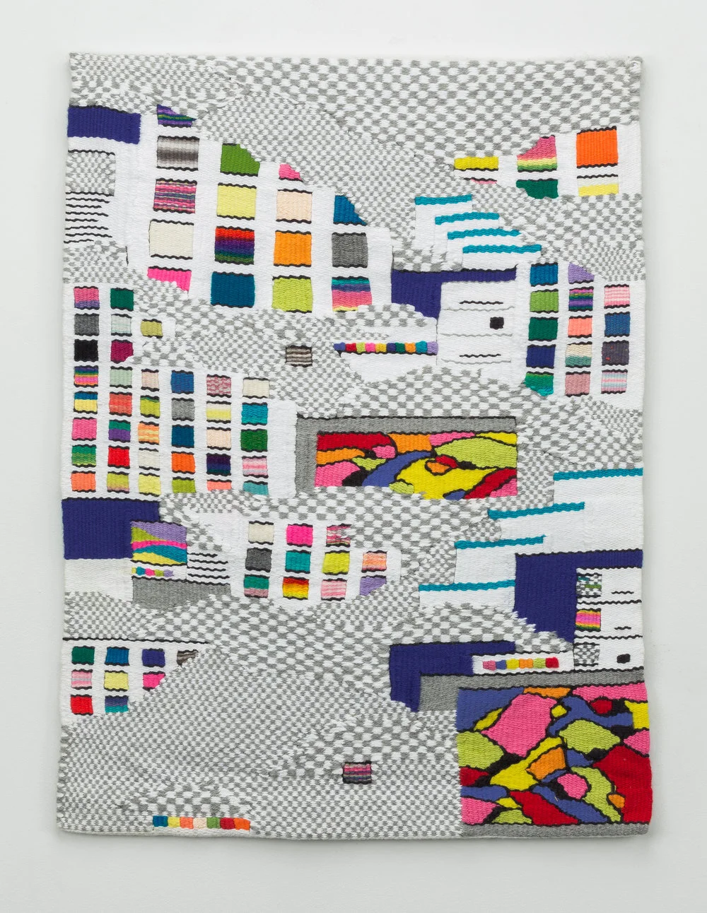   untitled_paint , 2015 handwoven cotton and wool 30 x 22 in 