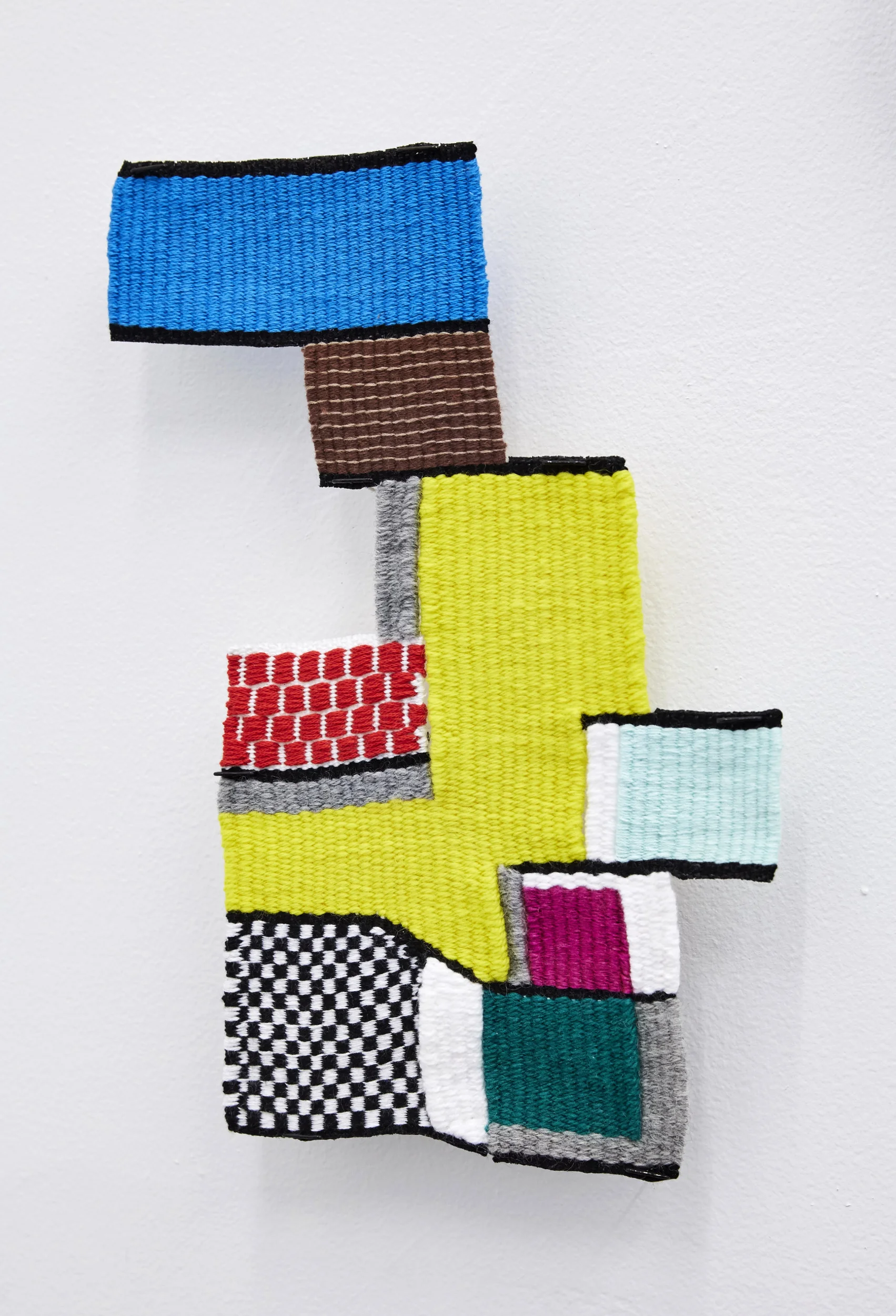 22 N 2nd , handwoven wool and cotton, 13 x 9 in, 2015