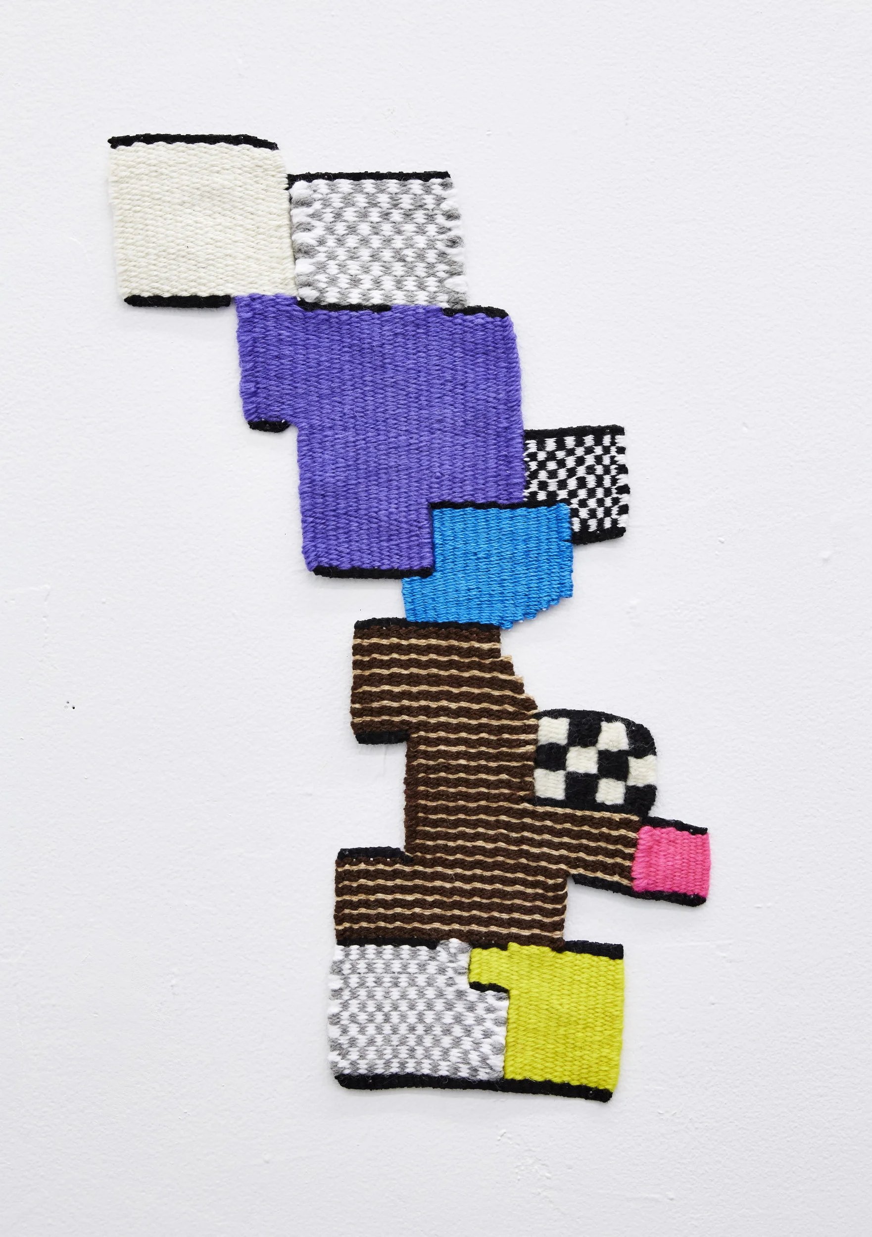   4 N 102nd , handwoven wool and cotton, 15.5 x 9 in, 2016 