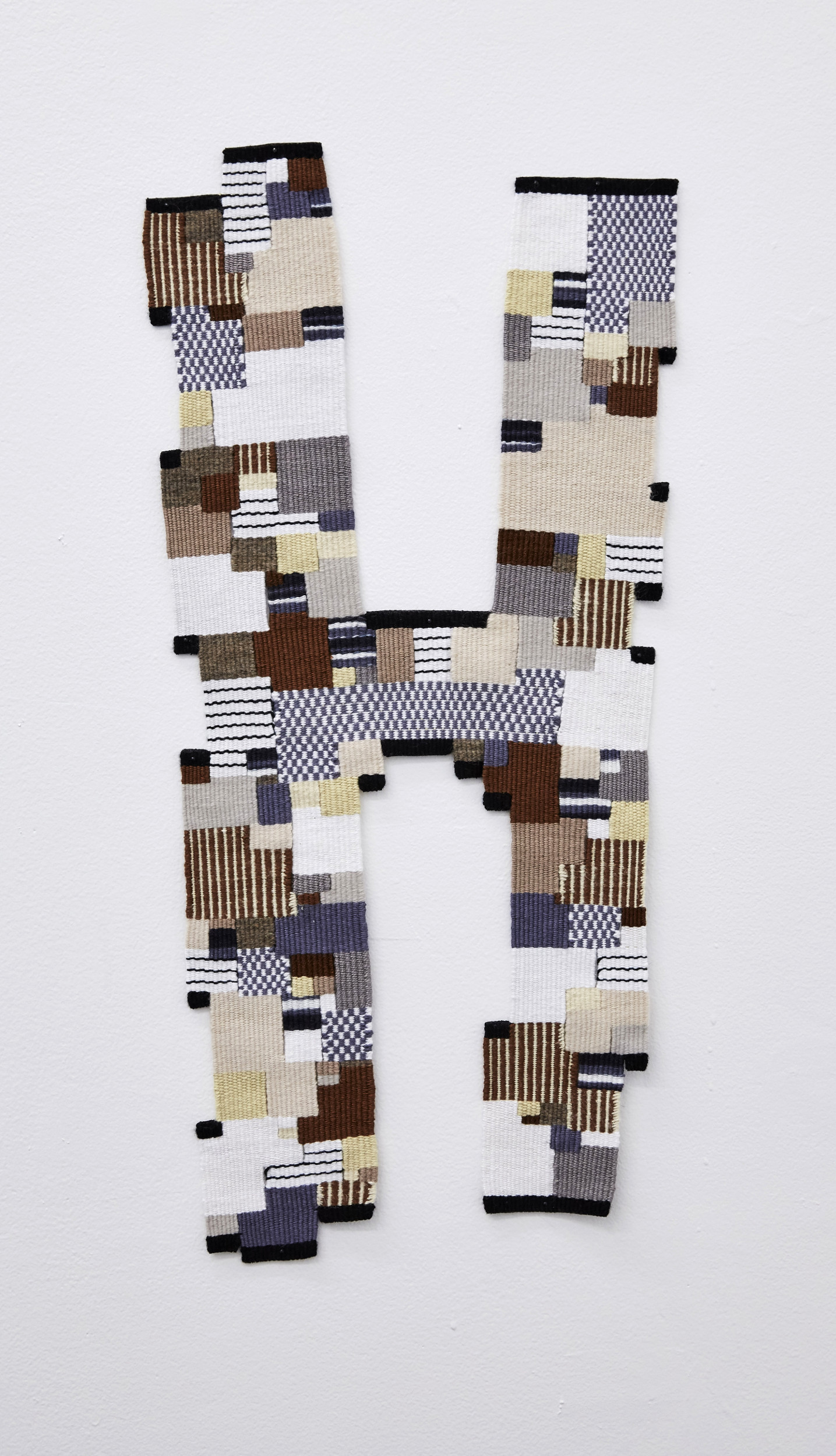   32 W 1st,  handwoven wool, cotton and bamboo, 20 x 8.5 in, 2016 