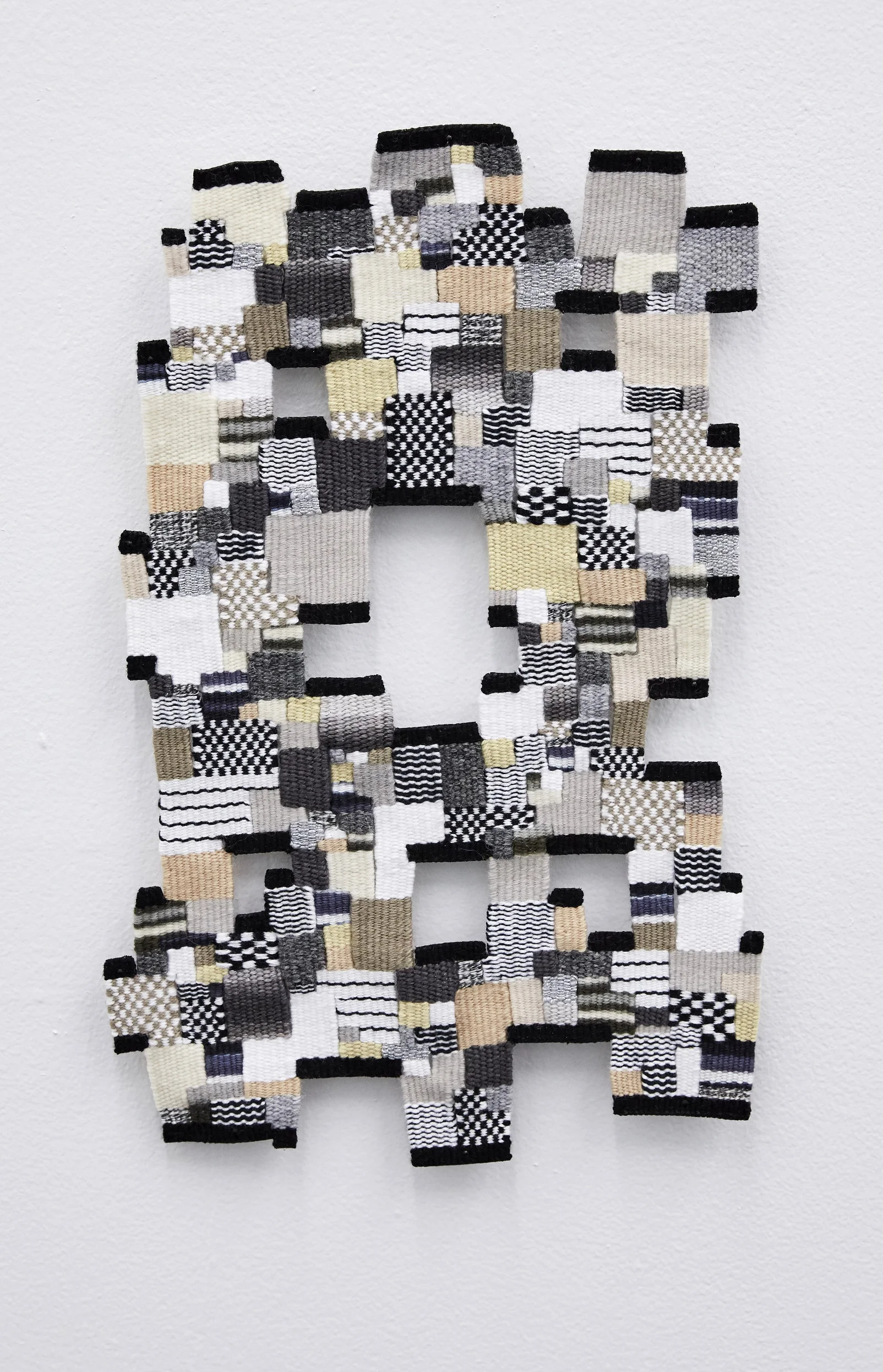   9987 E 3rd,  handwoven wool and cotton, 14 x 8.5 in, 2016 