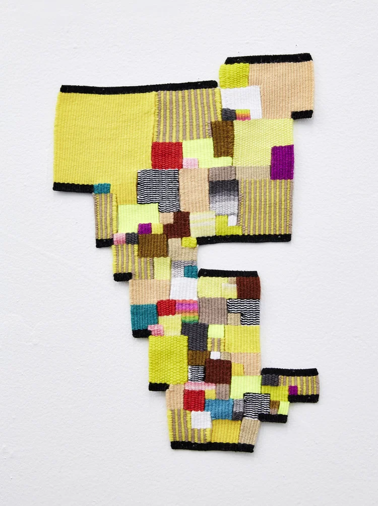   23 W 102nd , handwoven wool and cotton, 12 x 8.5 in, 2016 