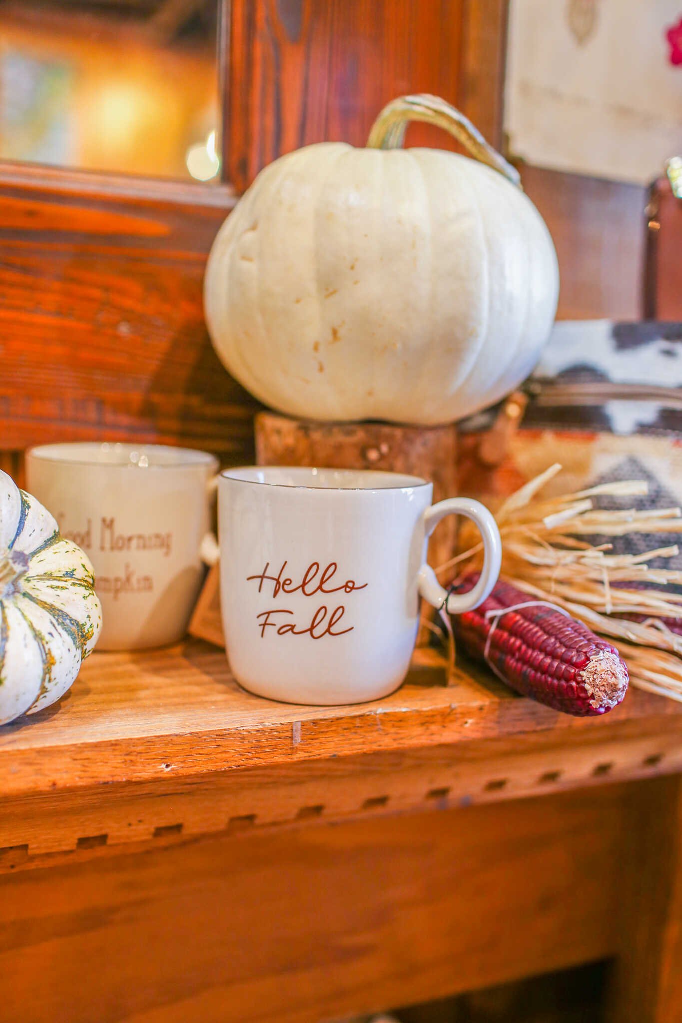The Complete Travel Guide to Julian, California - Cute fall goods inside The Warm Hearth of Julian boutique store.