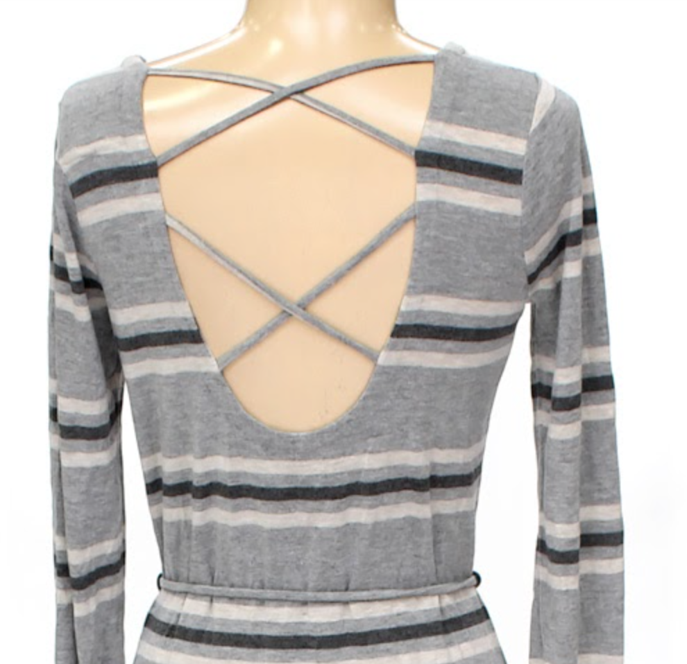 Chaser Striped Jersey Dress - Size XS