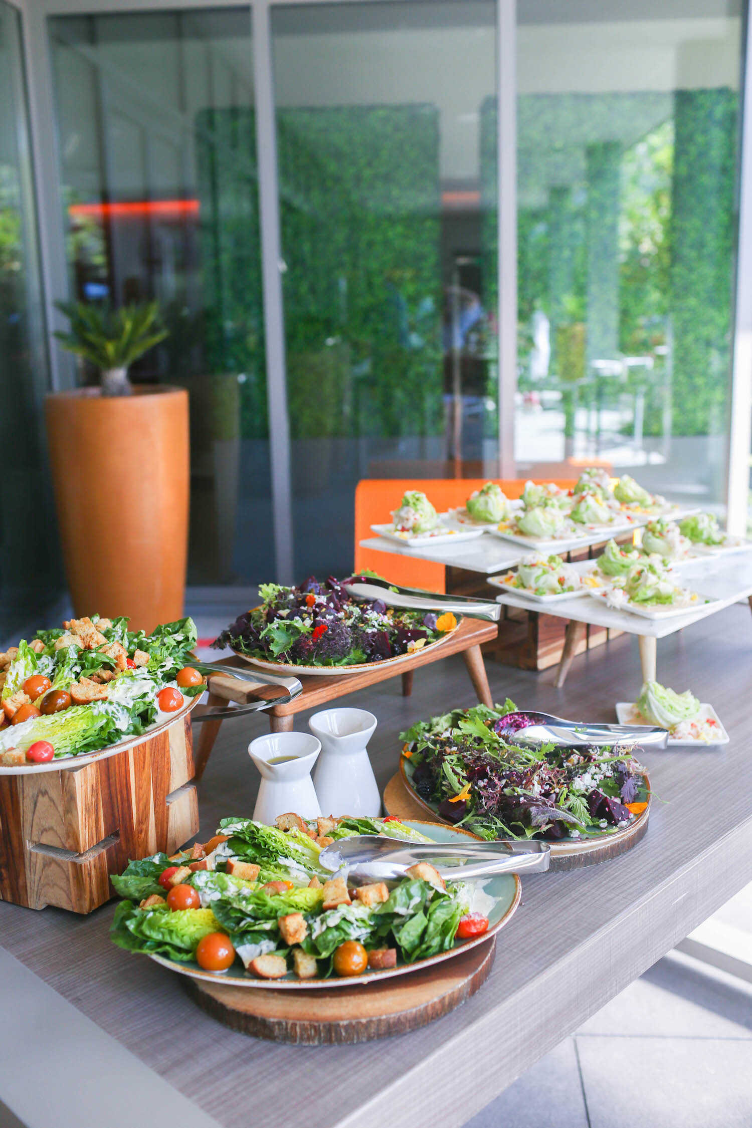 Salad buffet at Hotel Nia.
