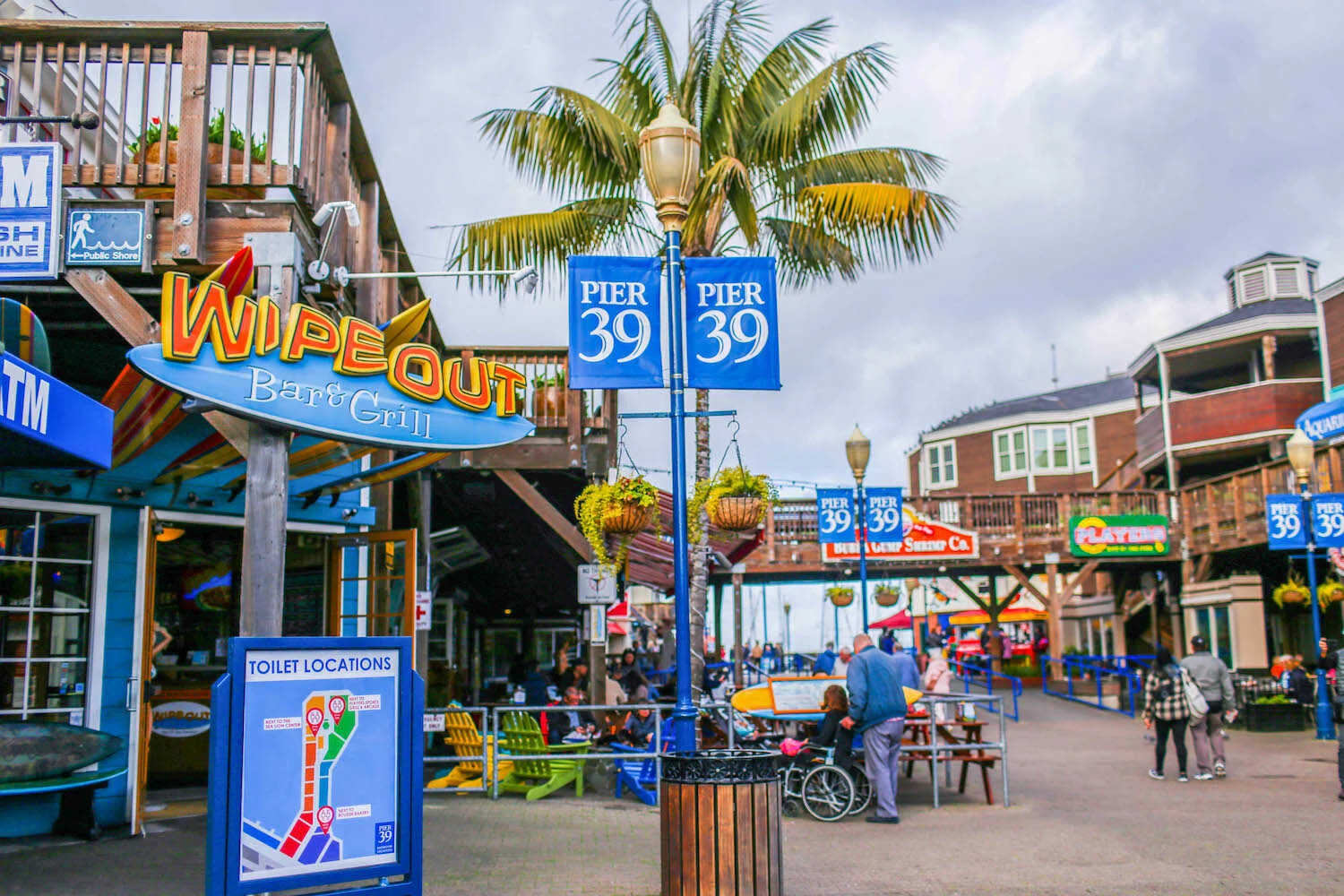 Pier 39 Plaza at Fisherman's Wharf.