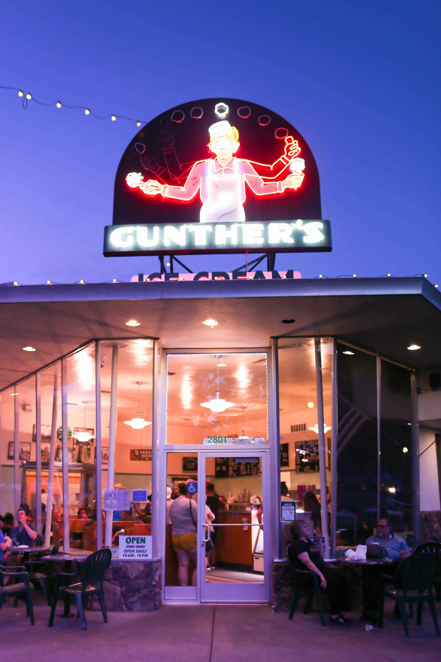 Gunther's Ice Cream Parlor.