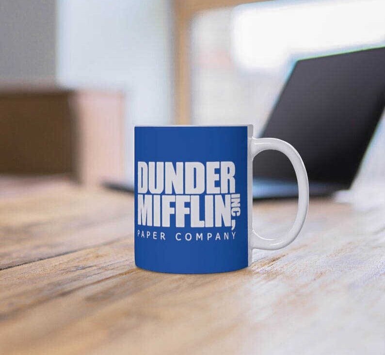 Dunder Mifflin Blue Coffee Mug