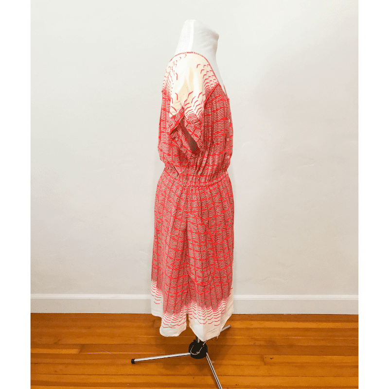 open lace back dress Anthropologie Red Lace 