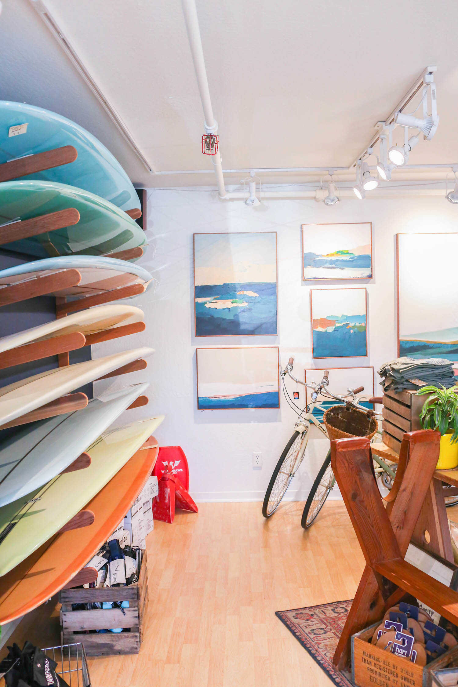 Sawyer / Land, Sea and Supply Surf shop in Santa Cruz.