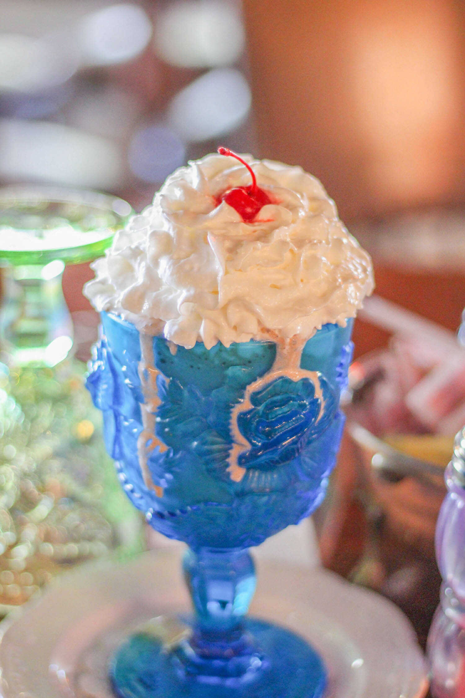 Ice cream sundae from Copper Cafe at Madonna Inn.