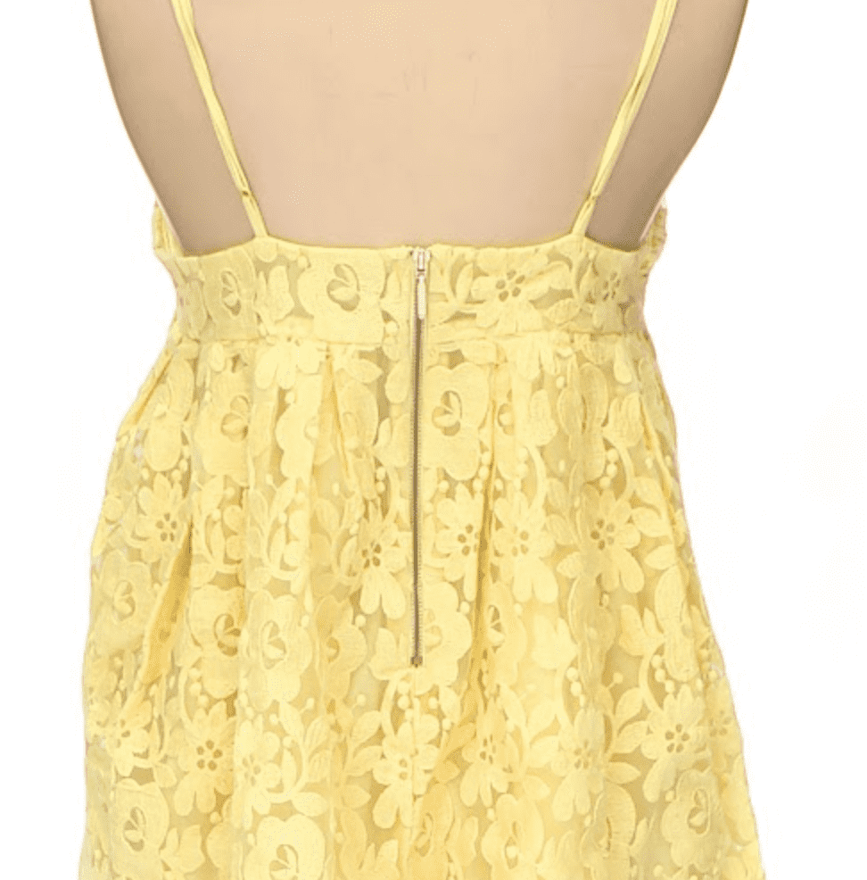 Yellow Babydoll Mini Dress
