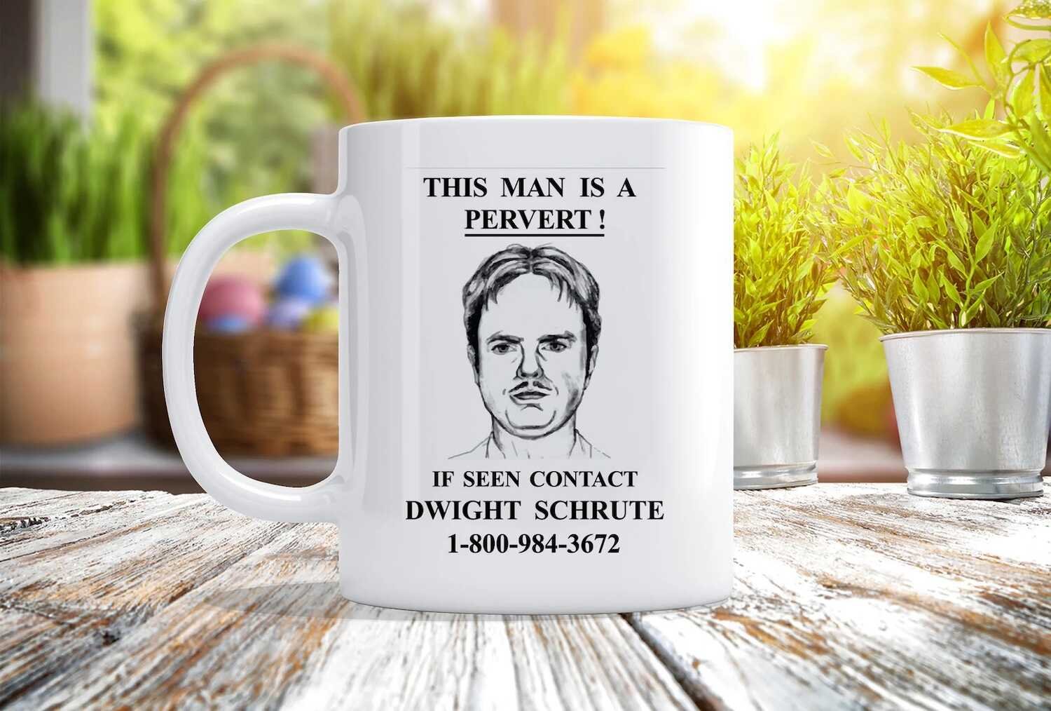 The Office Dwight Wanted Poster Coffee Mug