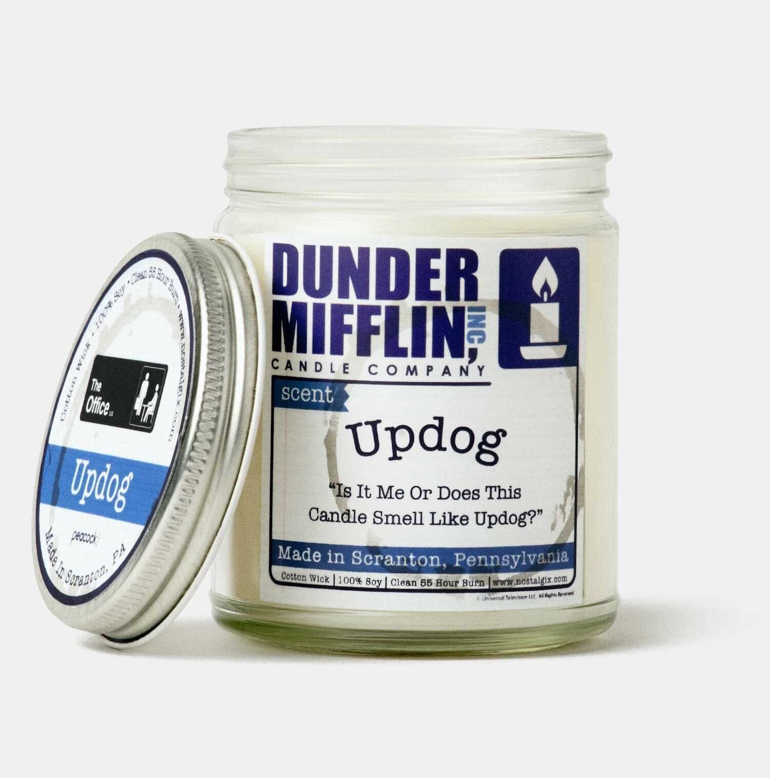 The Office Updog Candle