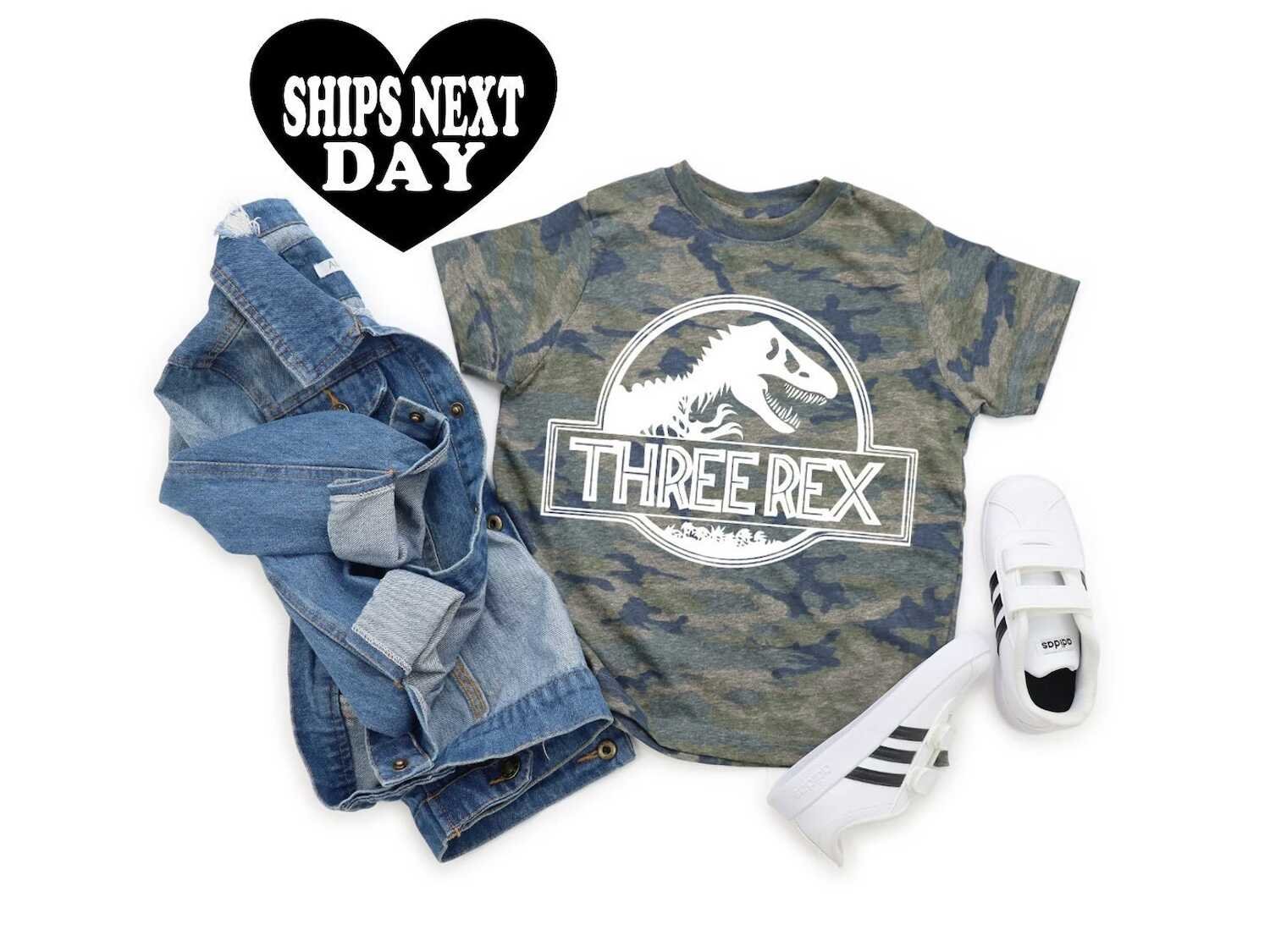 Camo Baby T-Rex T-Shirt