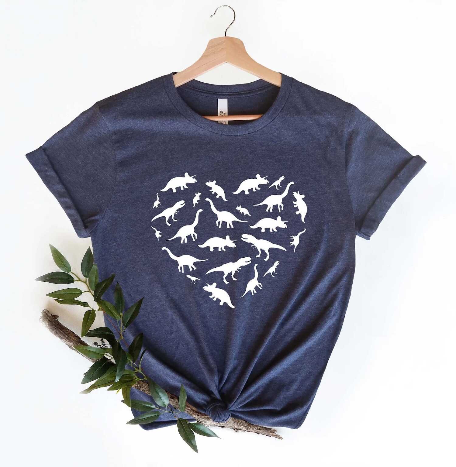 Women's Heart Dinosaur T-Shirt