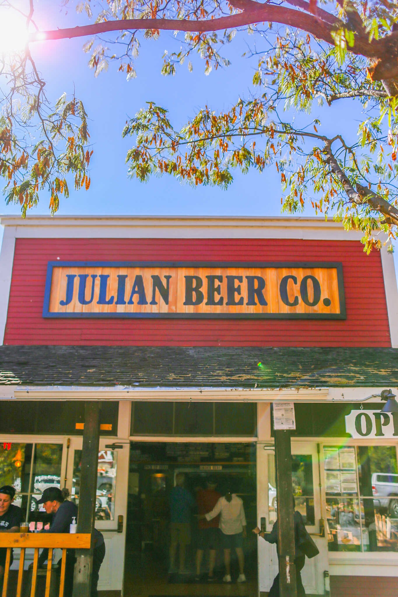 The Complete Travel Guide to Julian, California - Julian Beer Company restaurant.