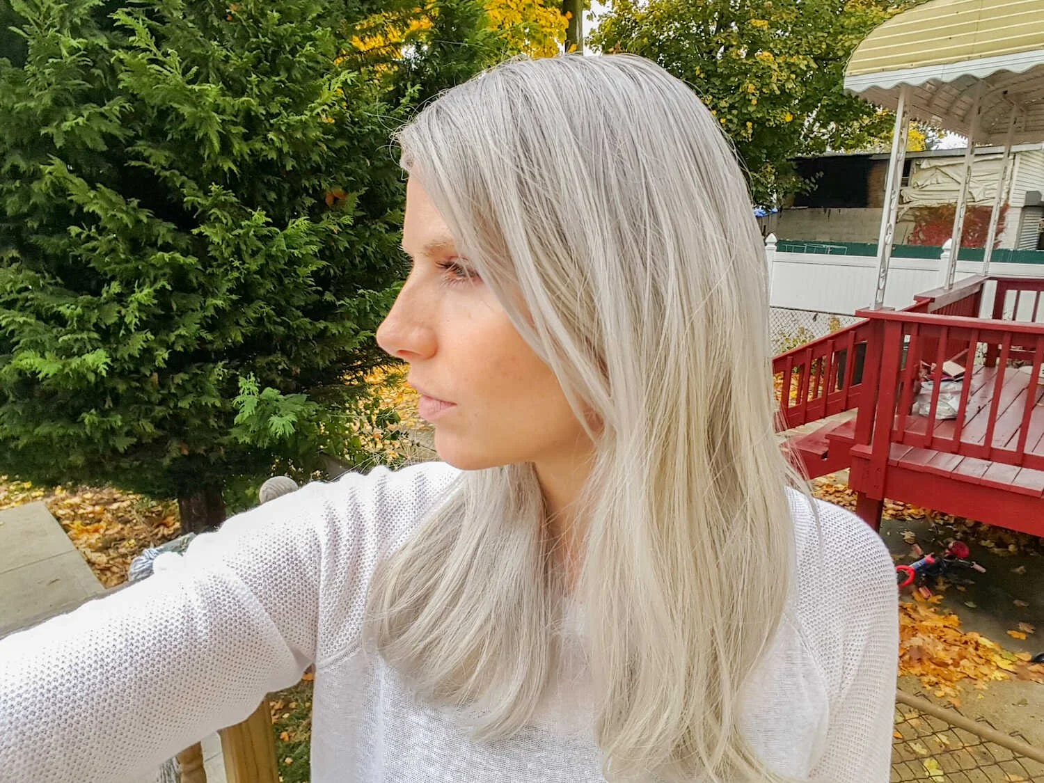 How to Dye Your Hair in Colorful Pastel Shades - I went platinum blonde and then layered pastel silver gray hair color for a dramatic hair transformation.