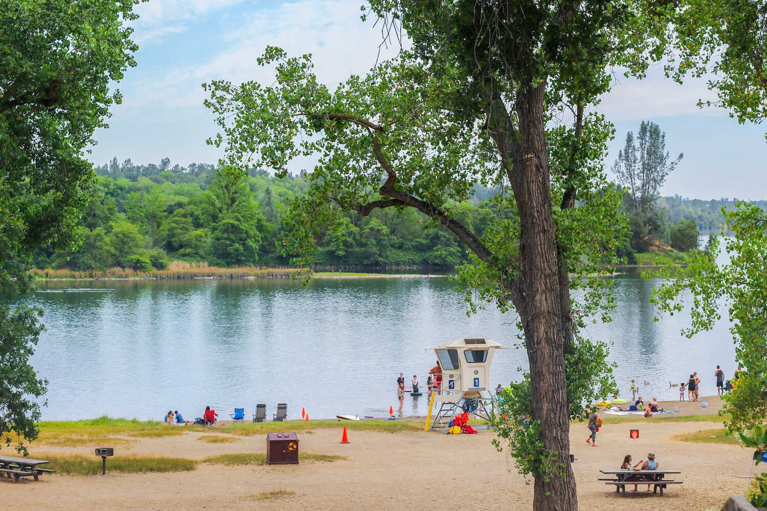 Family Travel Guide to Folsom California - Black Miners Bar Folsom State Recreation park and picnic area.