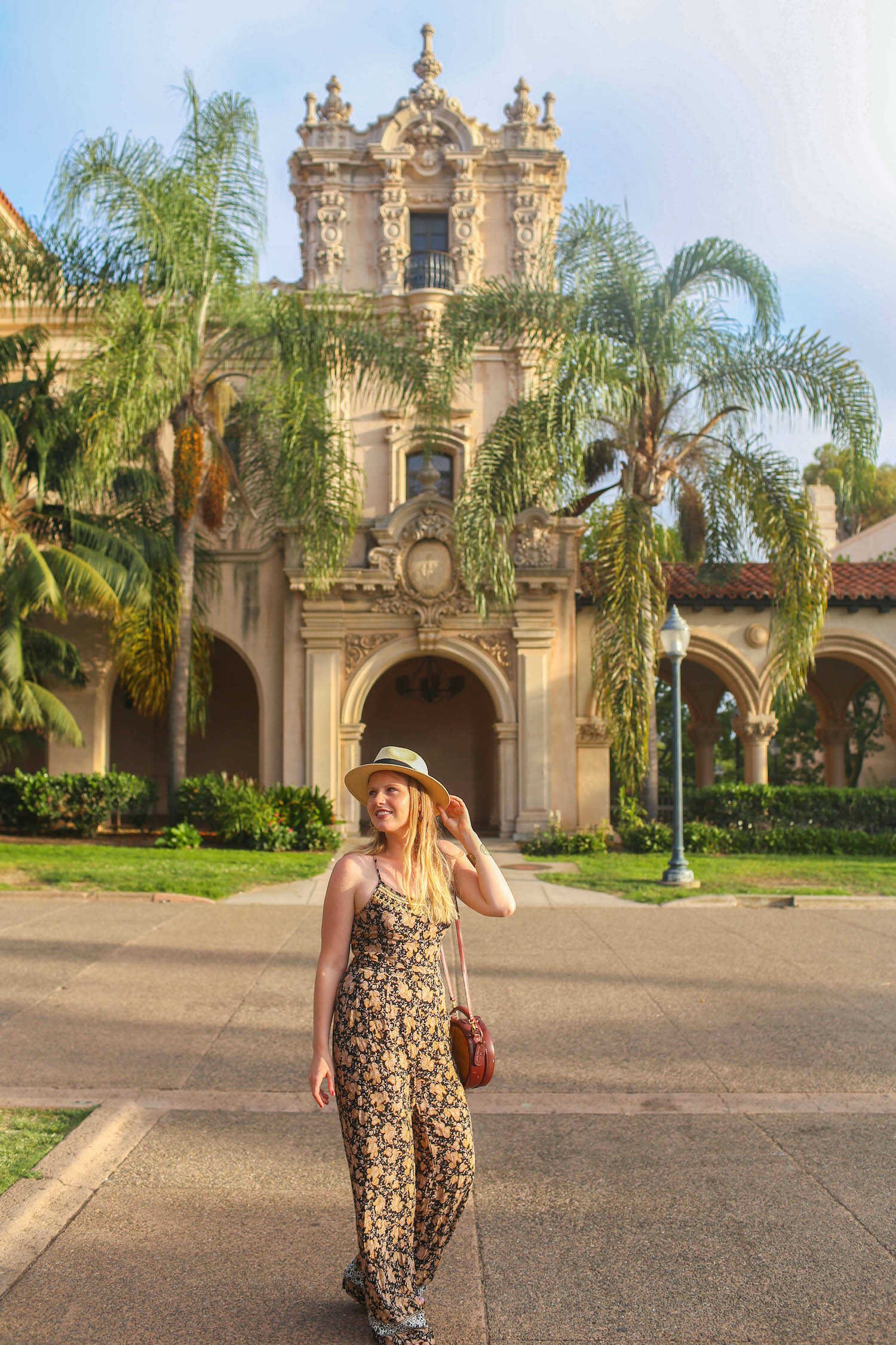 Beautiful Places in San Diego to Take Family Pictures - Spanish Colonial architecture inside Balboa Park.